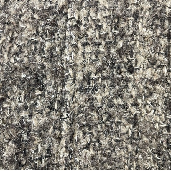 Calvin Klein Long Wool Winter Jacket Oatmeal Color with Sweater Neck Womens Sz 4 - Picture 2 of 7